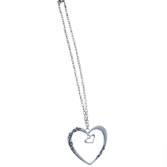 Oversize heart pendant "Friends are angels following you through life" - Picture 4 of 4